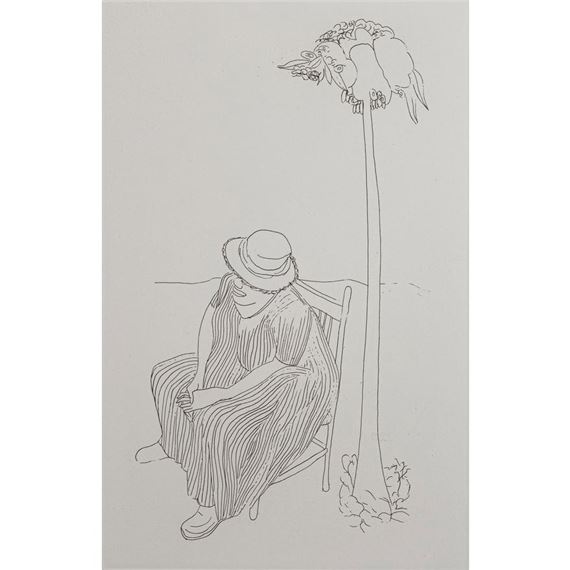 OBSERVER by Benny Andrews, 1972