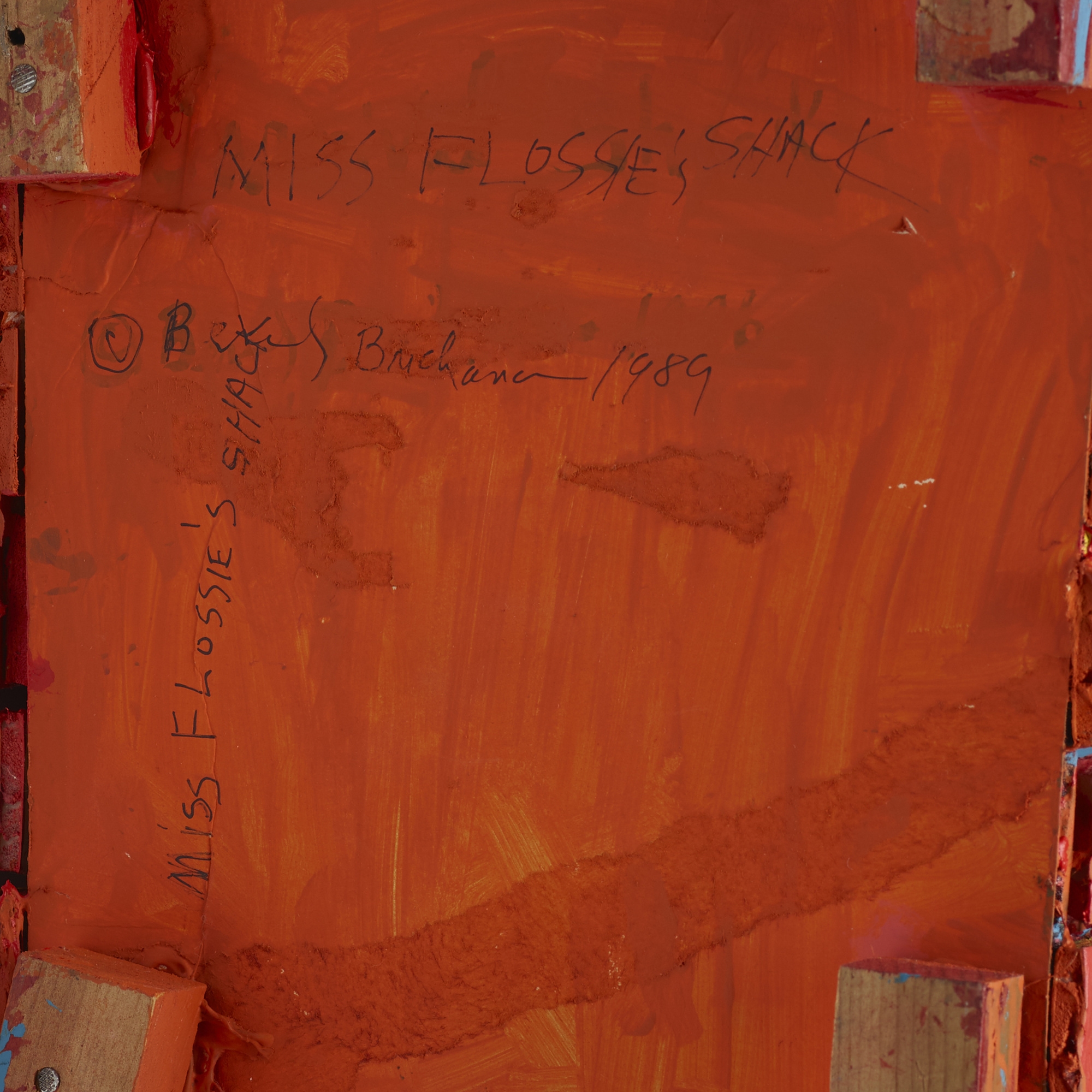 Artwork by Beverly Buchanan, Miss Flossie's Shack, Made of acrylic on foam core, wood