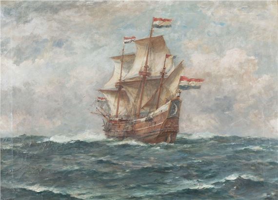 Dutch Tallship by Bernard Finegan Gribble