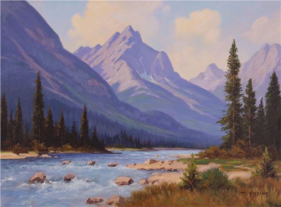 BUGABOO RIVER, by Roland Gissing, 1963