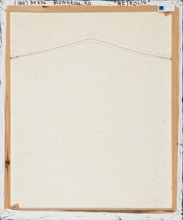 Artwork by Jean-Guy Mongeau, Metrolis, Made of acrylic on canvas