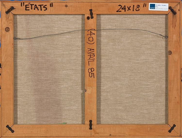 Artwork by Jean-Guy Mongeau, États, Made of acrylic on canvas