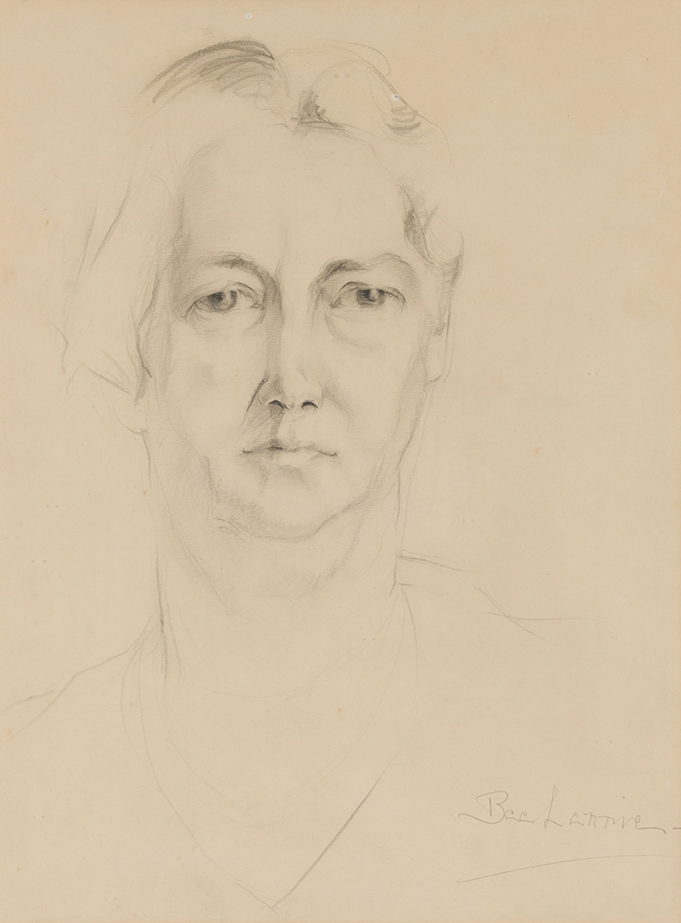 Artwork by Beatrice Lennie, Mother, Made of graphite on paper