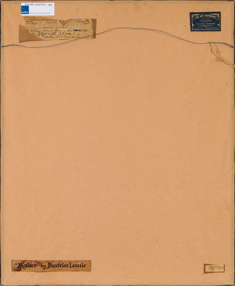 Artwork by Beatrice Lennie, Mother, Made of graphite on paper