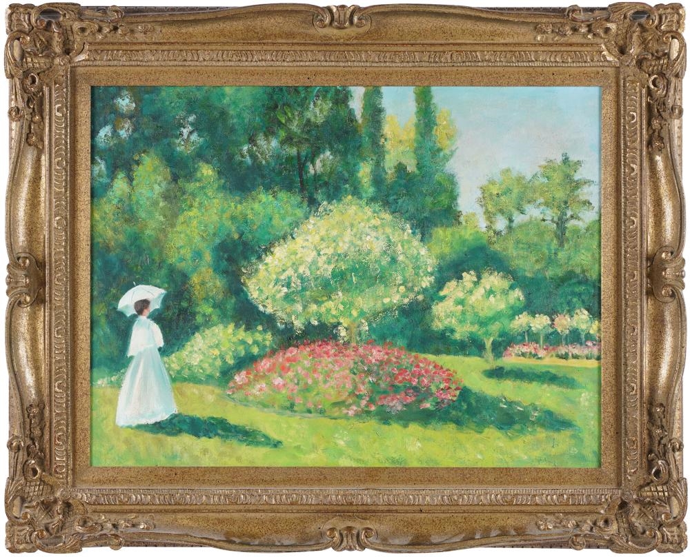 AFTER CLAUDE MONET: WOMAN IN THE GARDEN by Claude Monet
