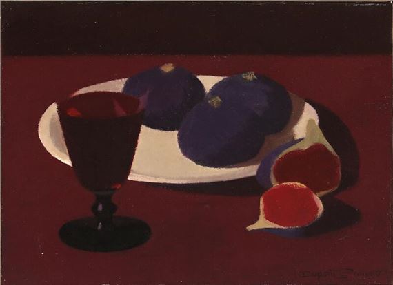 Still life with wine and fruit by Claude Dupont-Gomont