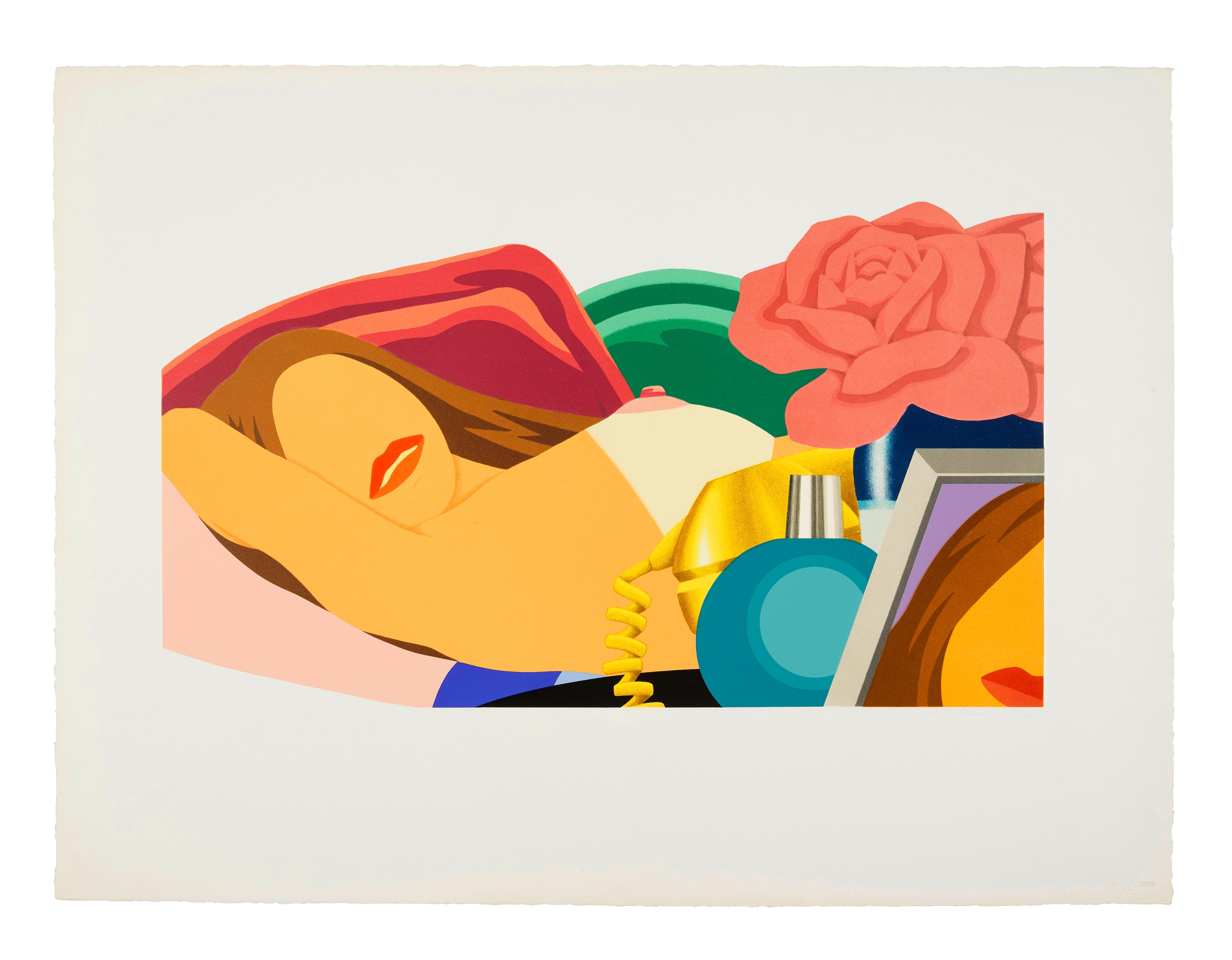 Tom Wesselmann Nude with Rose (1976) MutualArt