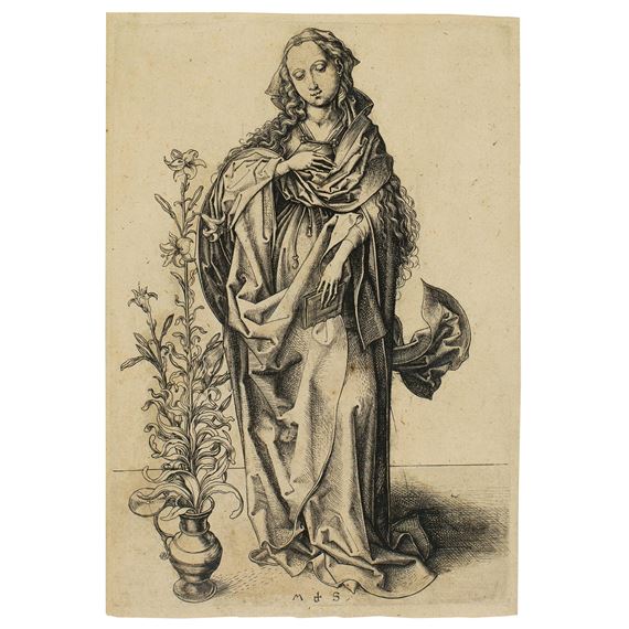 Die Heilige Jungfrau - Die Verkündigung by Martin Schongauer, Circa 1475-1477