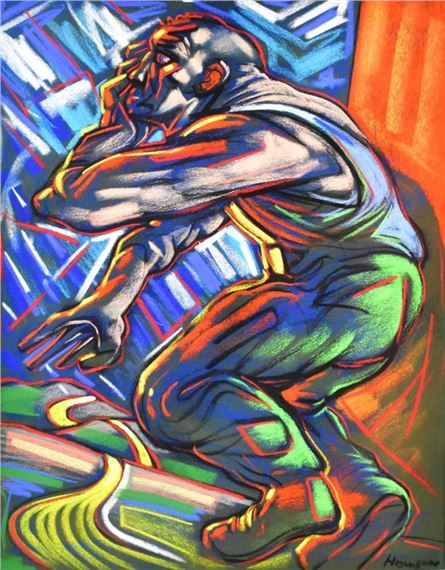 Peter Howson Obe | study of a male figure | MutualArt