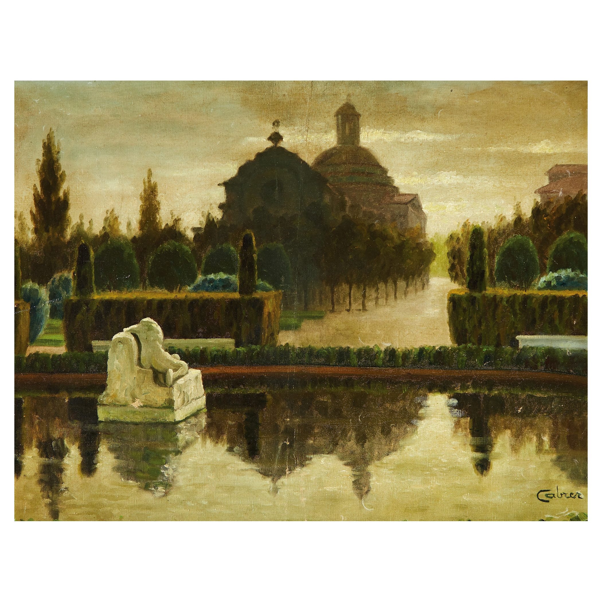 Artwork by Josep Cabré Borrell, Parque de la Ciudadela, Made of Oil on canvas