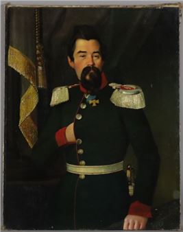 Bildnis des W. v. Schmid - Major u. Commandeur des 4ten Schlesw. Holst. Jäger Corps - Julius Gottfried Lüttgens