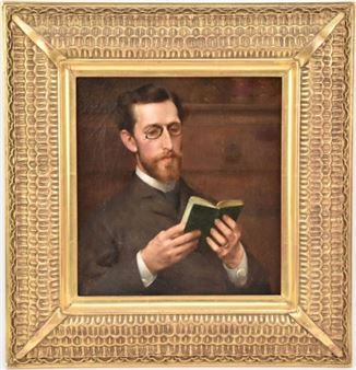 Portrait of a Man Reading - Henry Siddons Mowbray