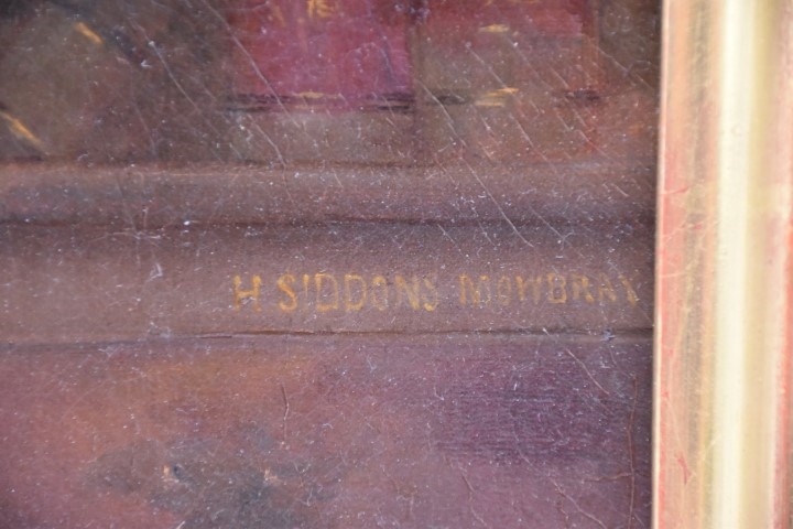 Artwork by Henry Siddons Mowbray, Portrait of a Man Reading, Made of oil on canvas