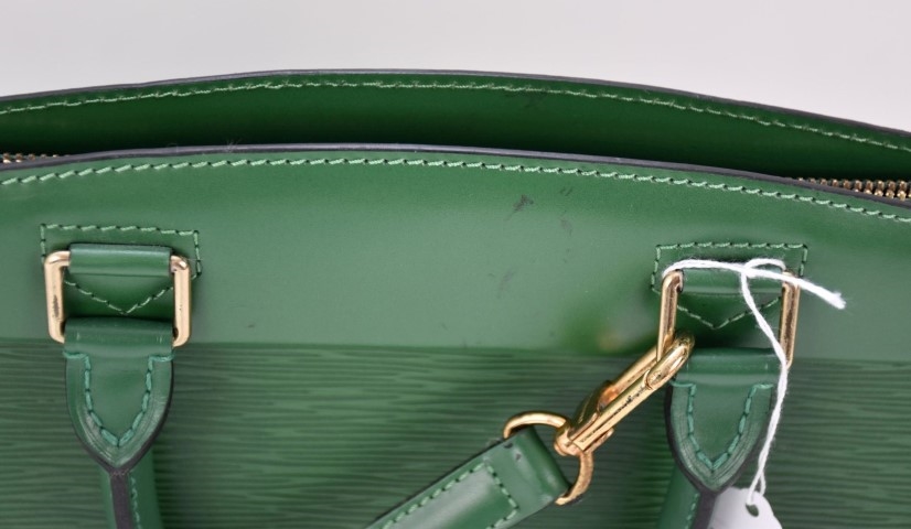 Louis Vuitton, Louis Vuitton Green Riviera Epi Leather Rare Vanity Tote