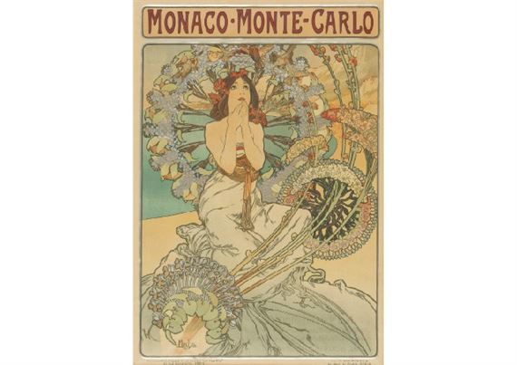 MONACO・MONTE-CARLO by Alphonse Mucha, 1897