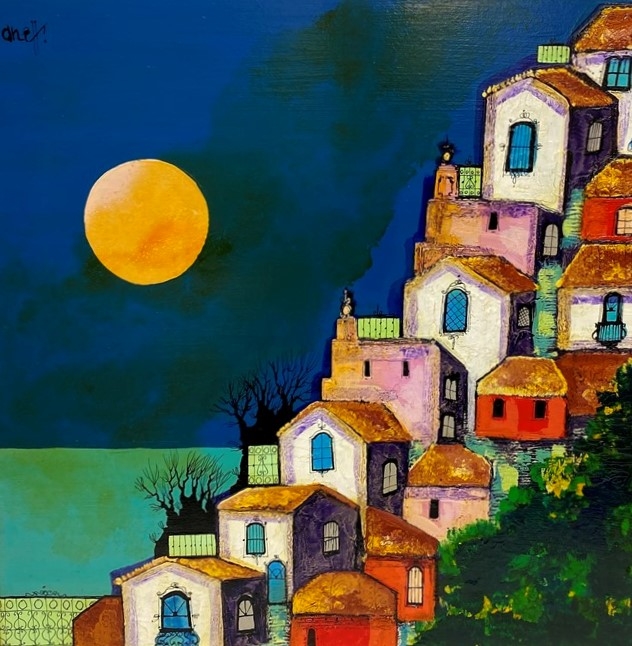 Artwork by Liny Aneff, Pueblito de pescadores, Made of Acrylic on fiber