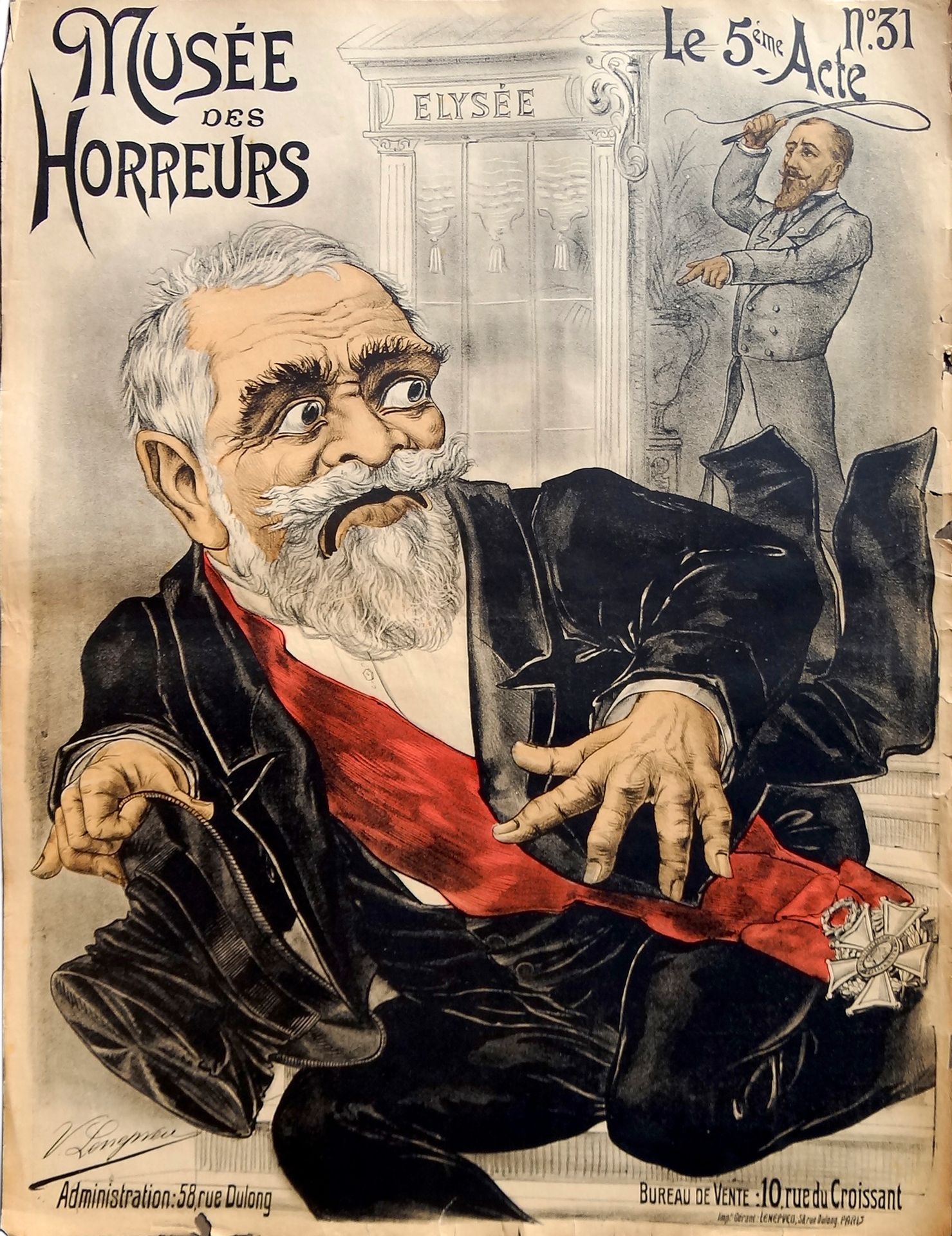 Artwork by Victor Lenepveu, No. 31 The 5th Act, Made of Lithographic poster