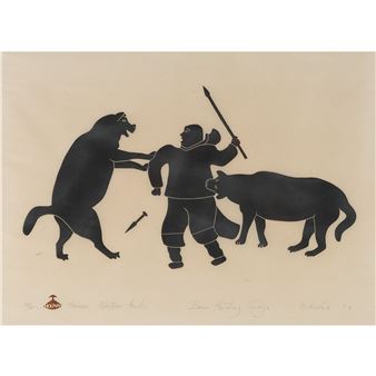 BEAR HUNTING DOGS - Victor Ekootak