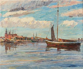 "Schiffe vor Wollin" - Robert Engels