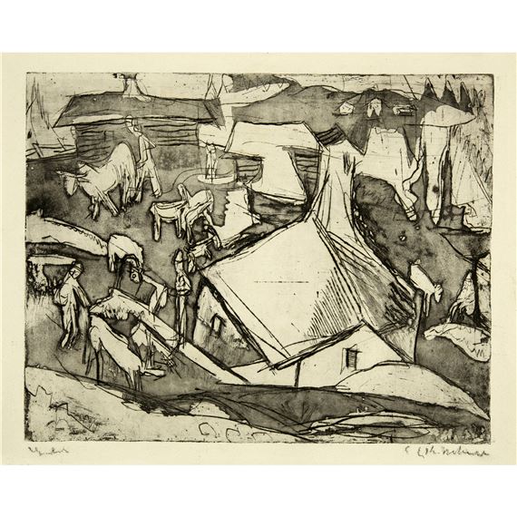 Alpleben, Stafelalp by Ernst Ludwig Kirchner, 1919