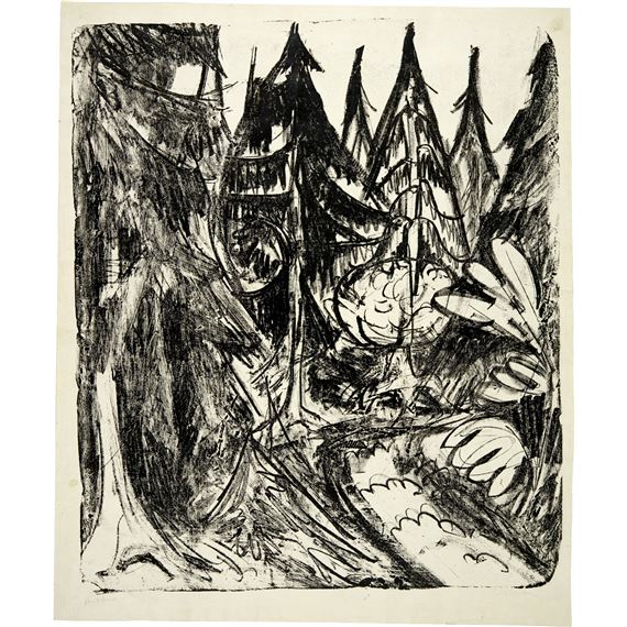 Taunustannen by Ernst Ludwig Kirchner, 1916