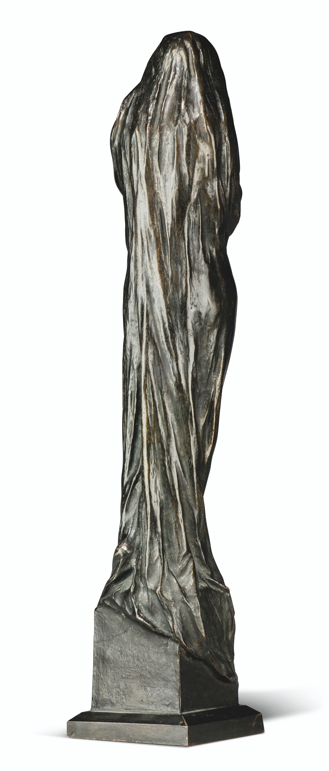 Artwork by Richard Garbe, An Elegy, Made of bronze, dark brown patina