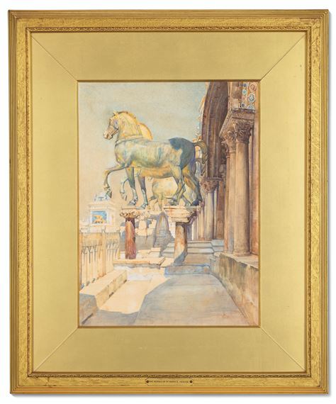 The Horses of St. Marks, Venice by Reginald Barratt, 1896