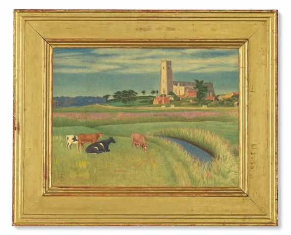 Blythburgh Church, Suffolk by Joseph Edward Southall, 1927
