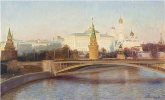 View of the Kremlin - Ilya Aleksadrovich Bogatov