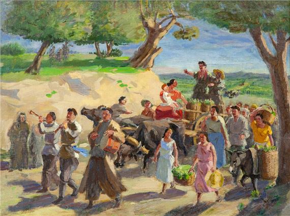 Wine festival in Kakheti - Boris Gerasimovich Shakhnazarov