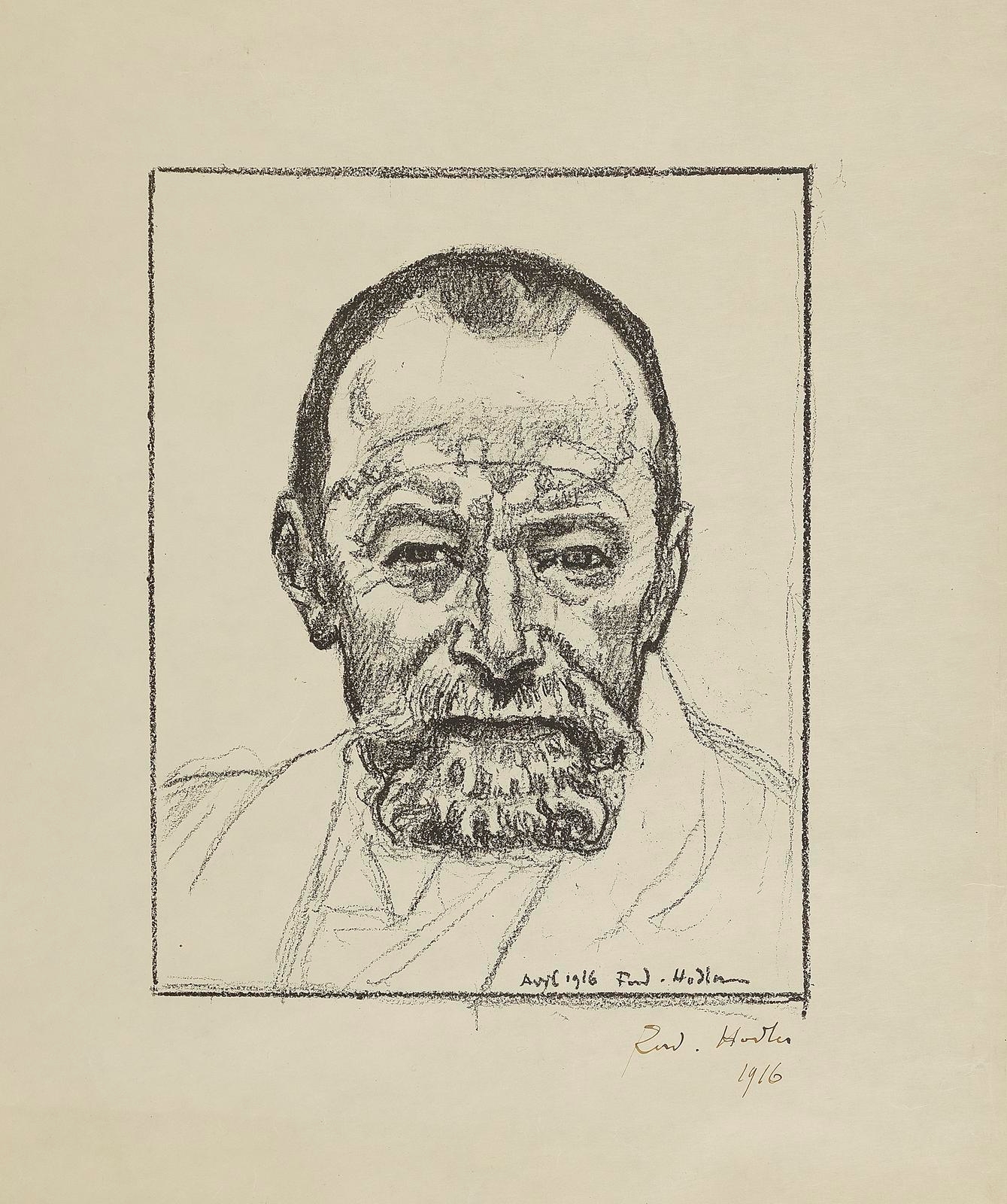Autoportrait by Ferdinand Hodler, 1916