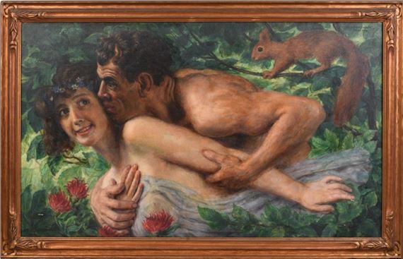 Faun and Nymph by Alfred Schwarzschild, 1934