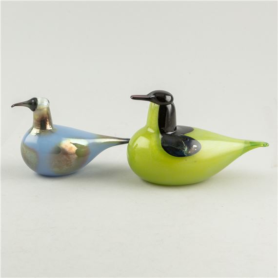 Glass birds, Tavi and Taivaankuovi, Nuutajärvi by Oiva Toikka