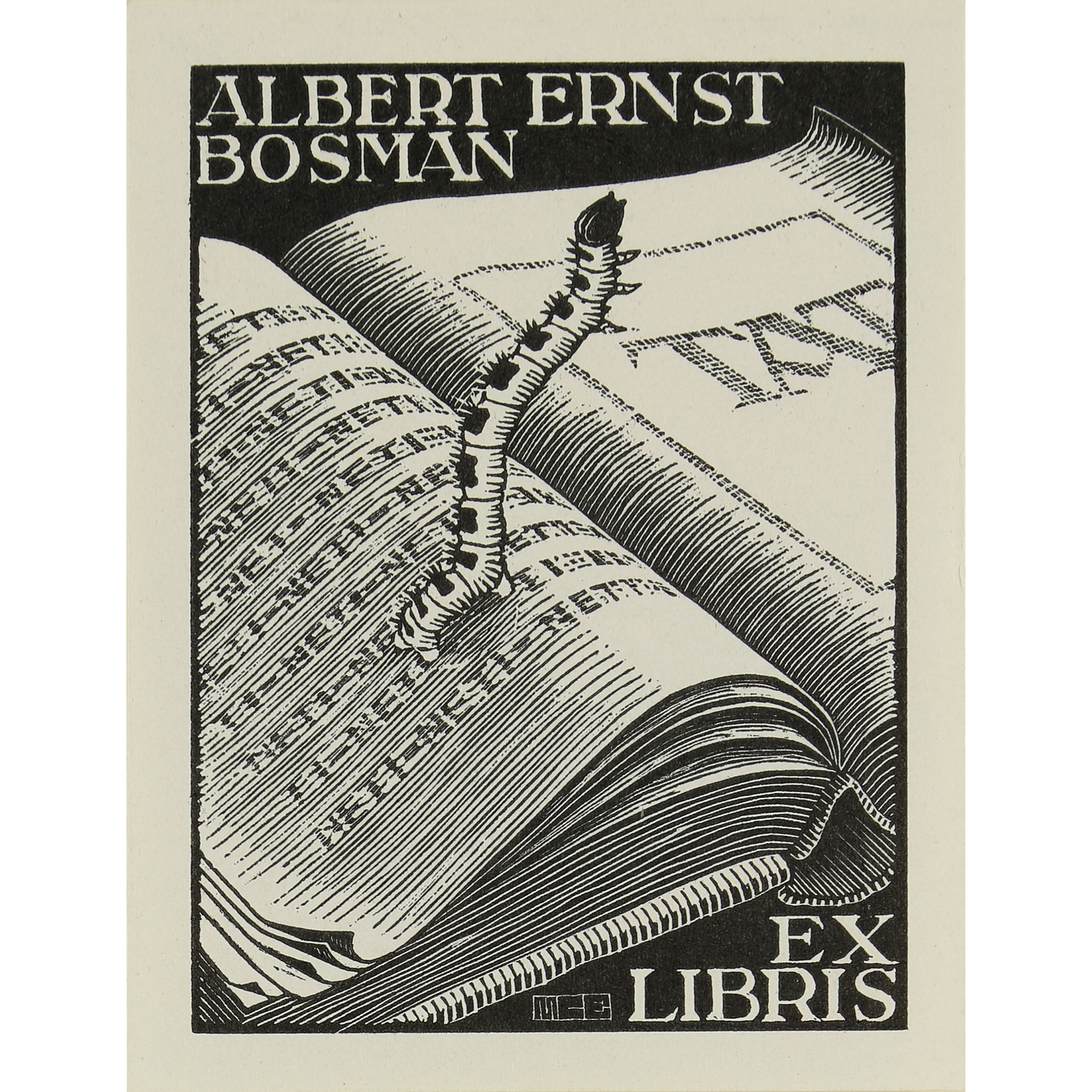 M. C. Escher, Ex libris van Dishoeck (Fire) (ca. 1943), Available for  Sale