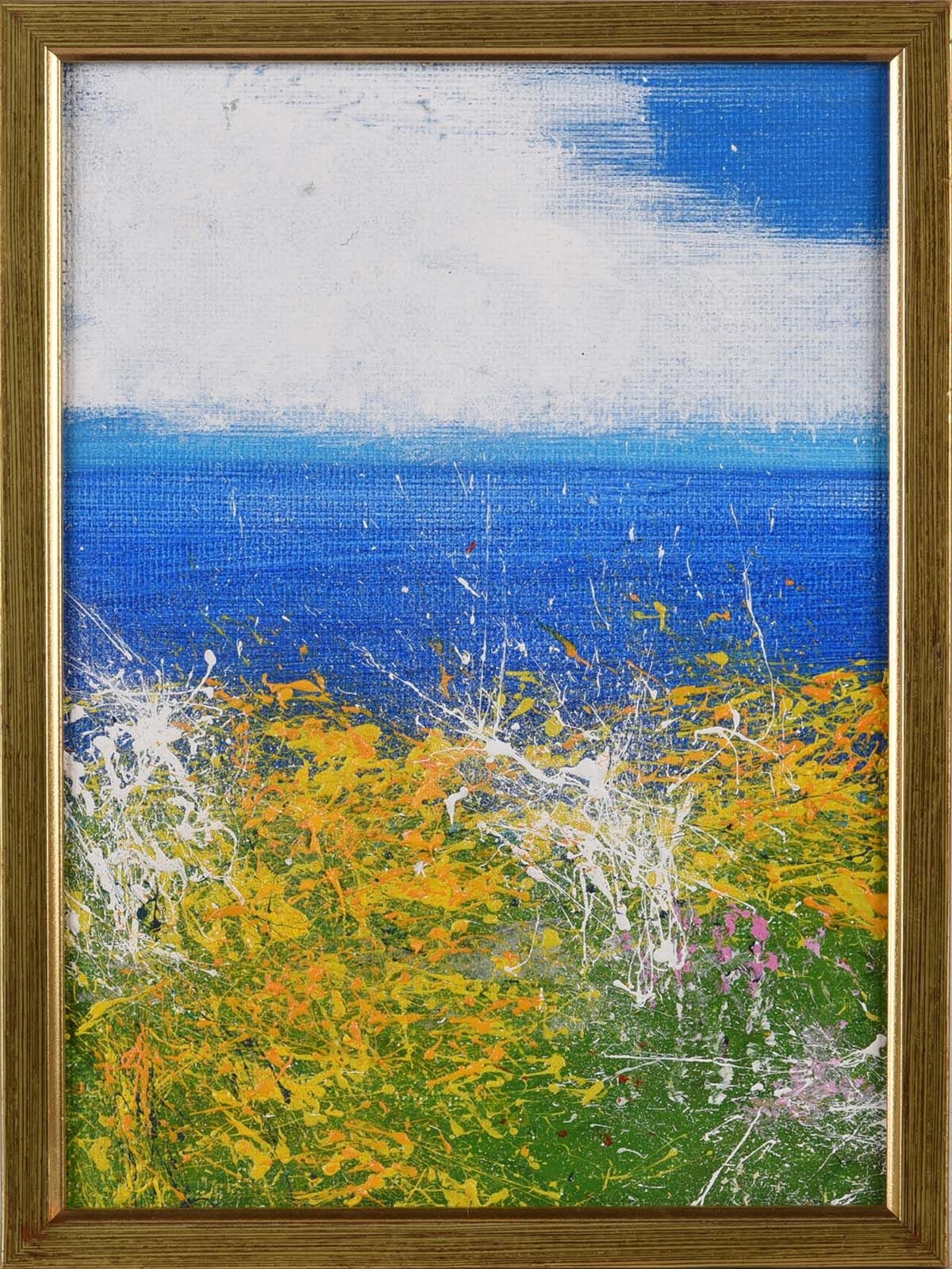 Artwork by Carmel Sheilds, SUMMER COLOURS, Made of OIL ON BOARD