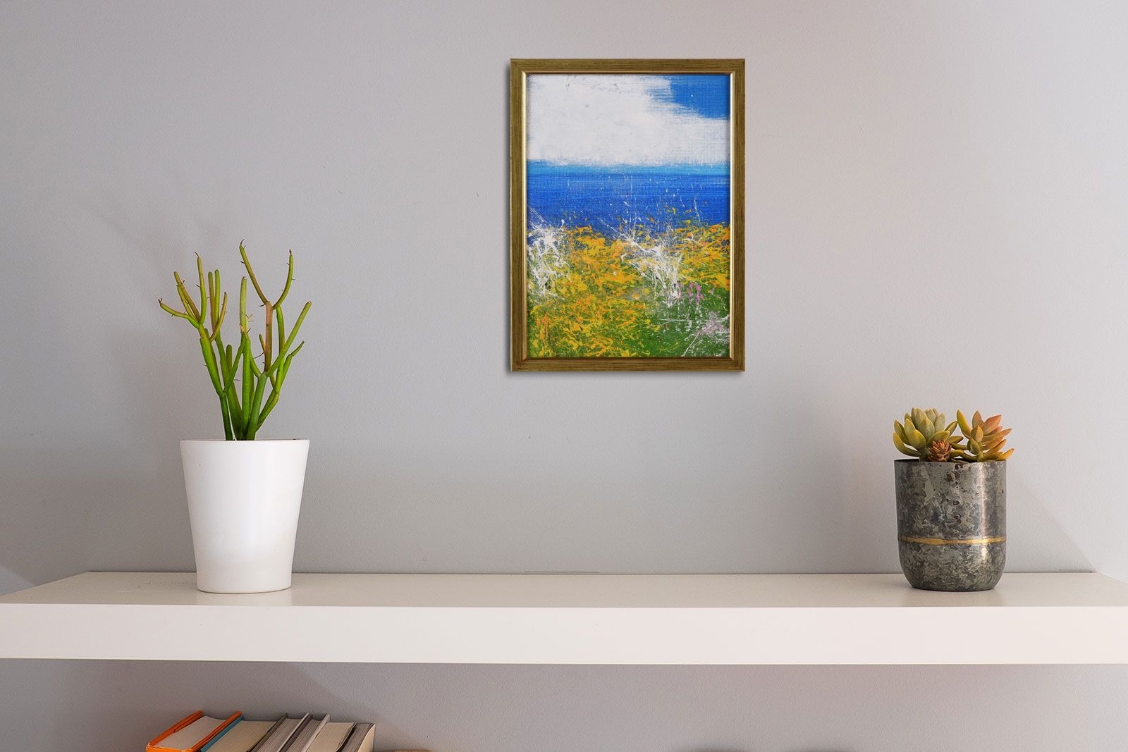 Artwork by Carmel Sheilds, SUMMER COLOURS, Made of OIL ON BOARD