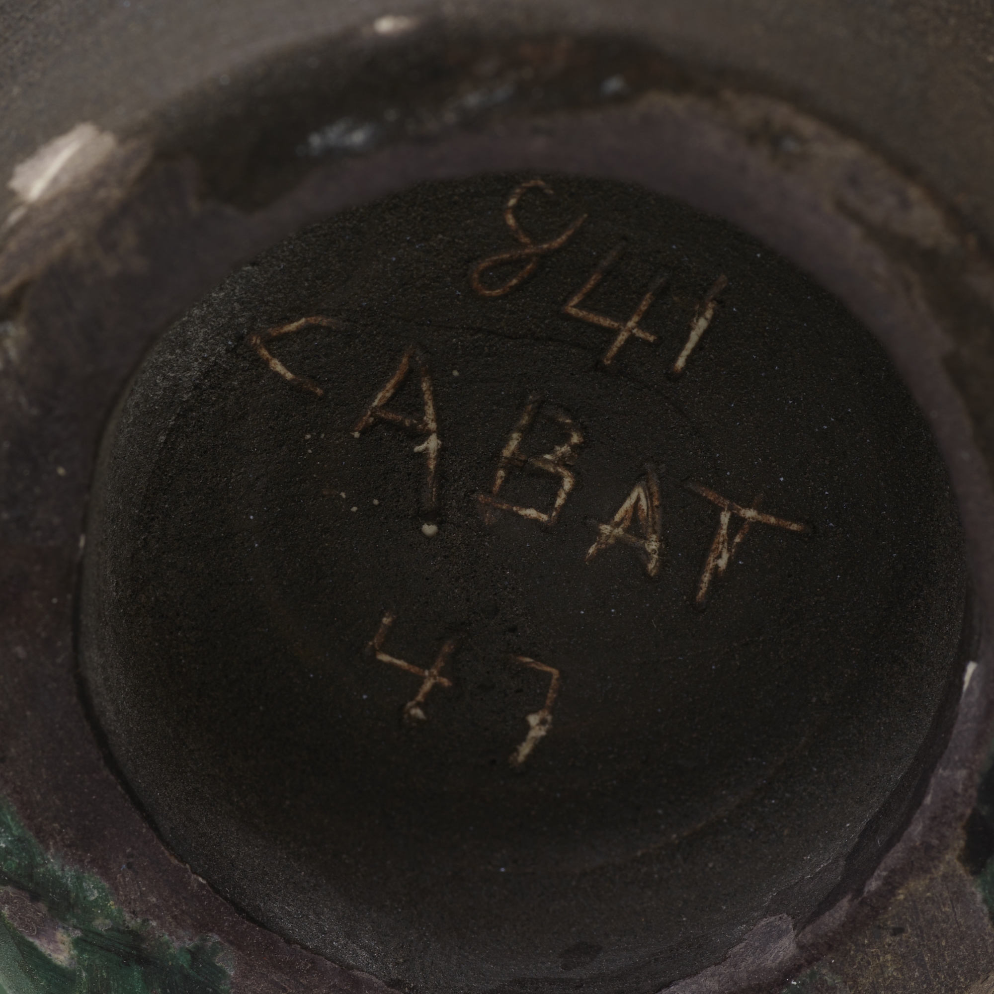 Artwork by Rose Cabat, Erni Cabat, Collection of three Feelies, Made of glazed stoneware