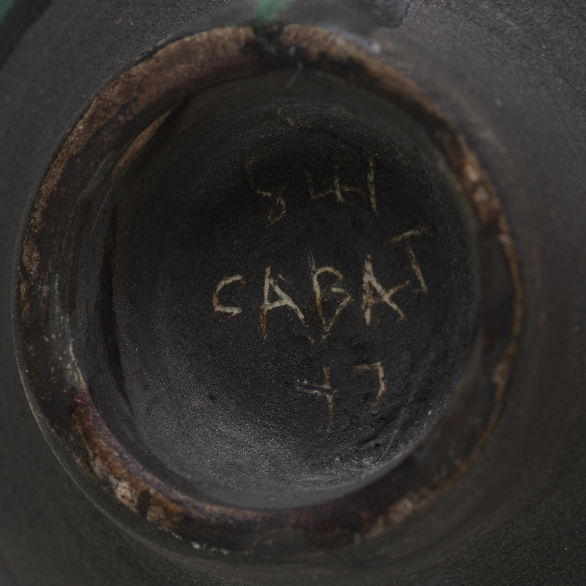 Artwork by Rose Cabat, Erni Cabat, Collection of three Feelies, Made of glazed stoneware