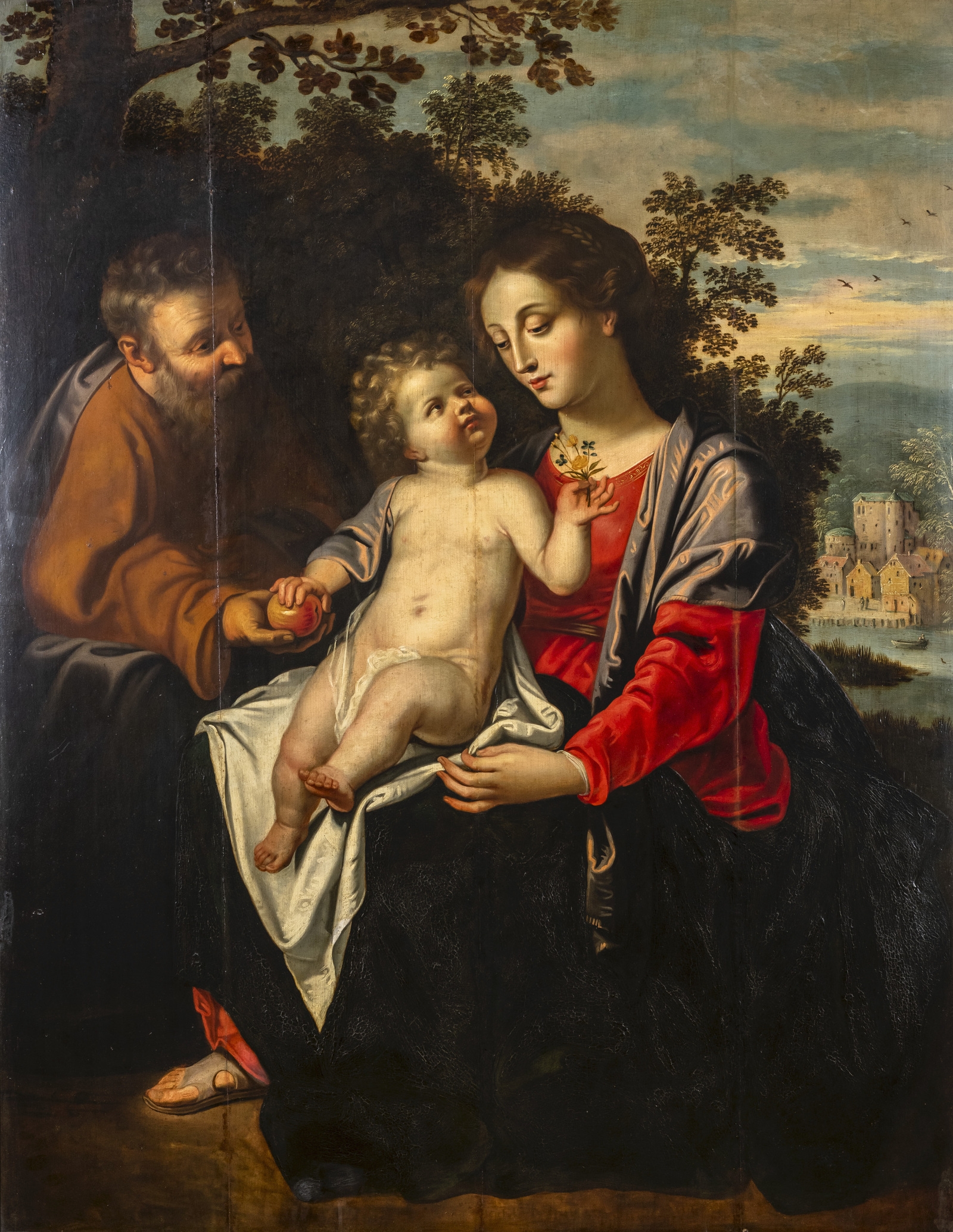 Artwork by Otto van Veen, The Holy Family, Made of oil on panel