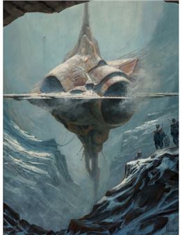 Levitation #2, Interzone magazine cover illustration - Wayne Haag