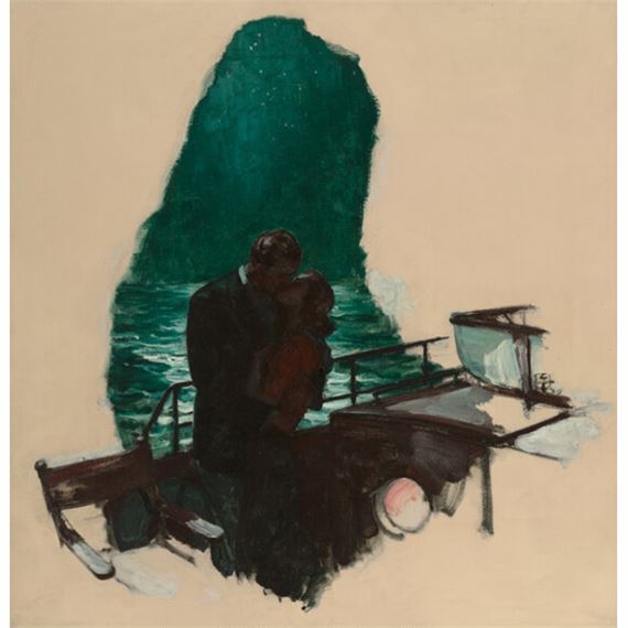 Couple Embracing by Saul Tepper, 1939