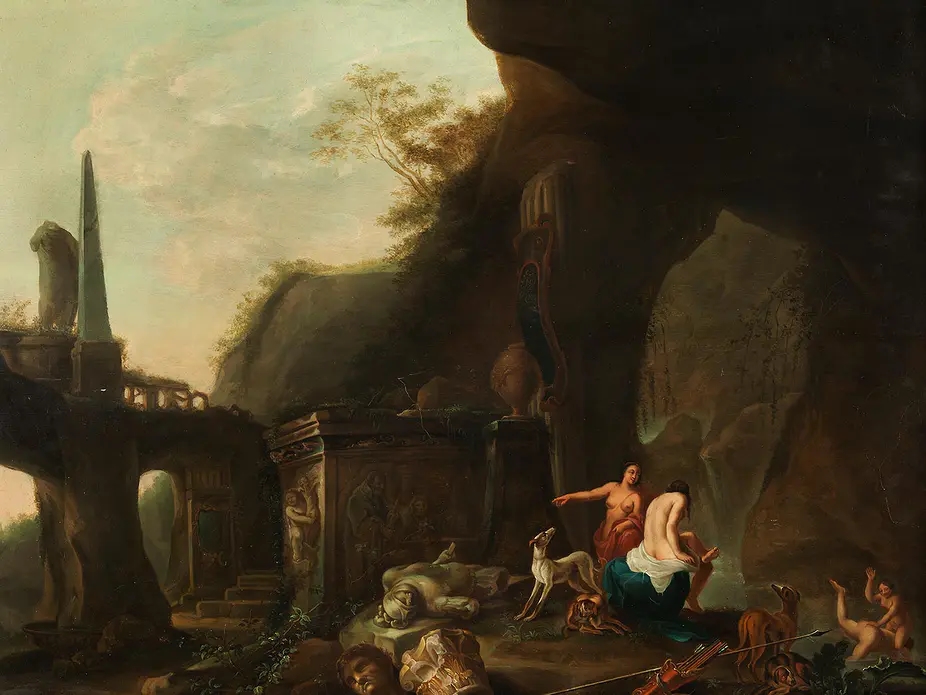 Abraham Van Cuylenborch | DIANA UND DIE NYMPHEN IM BADE | MutualArt
