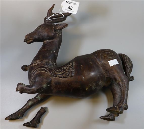 Study of a deer or stag by Chinese School, 19th Century