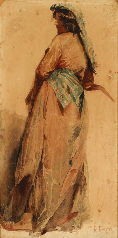 An Italian woman by Giacomo Favretto