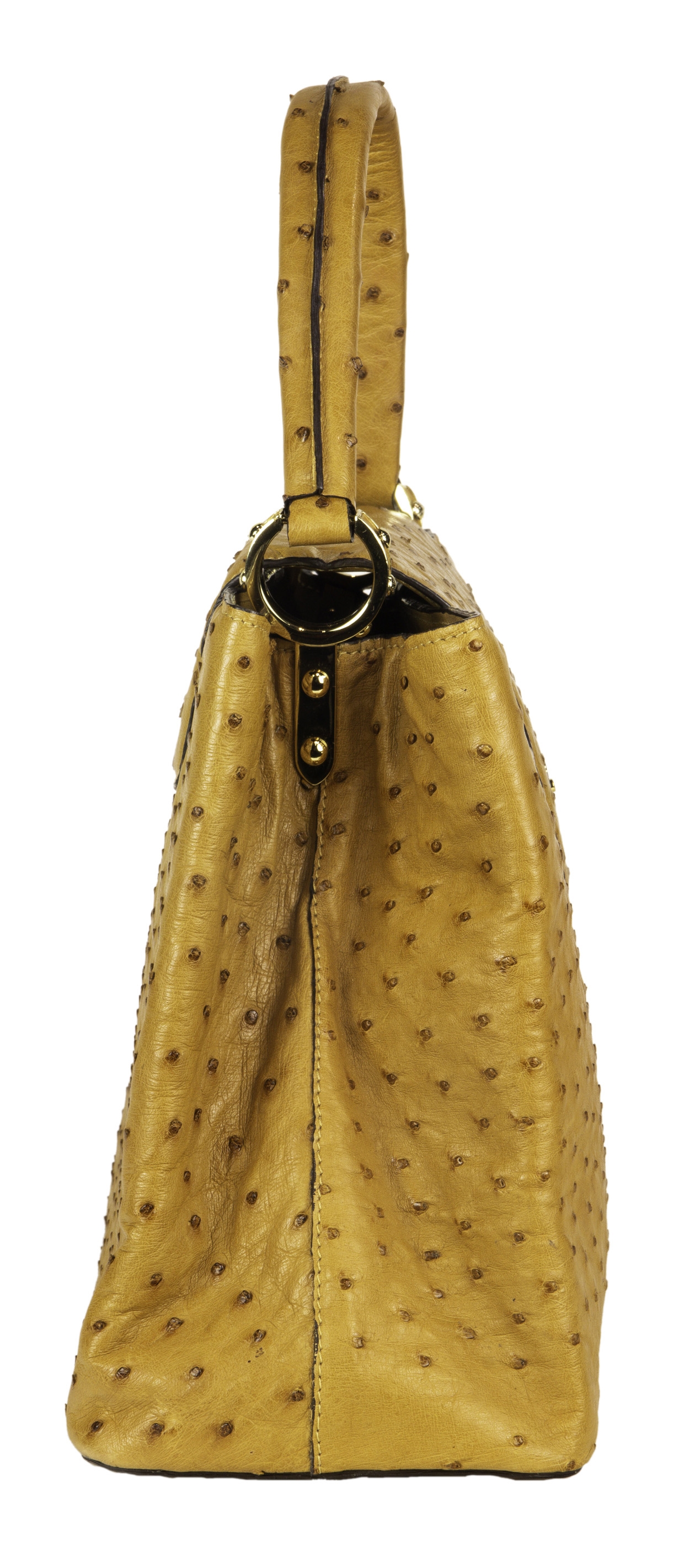 Louis Vuitton, Louis Vuitton style handbag, in the Capucines Ostrich MM  style executed in tan ostrich leather