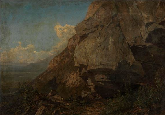 Falaise du Salève by Eugène Etienne Sordet