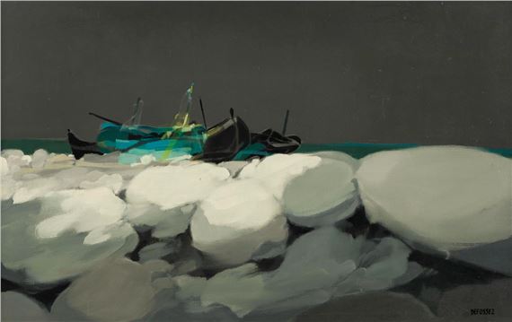 Bateaux et rochers by Alfred Defossez