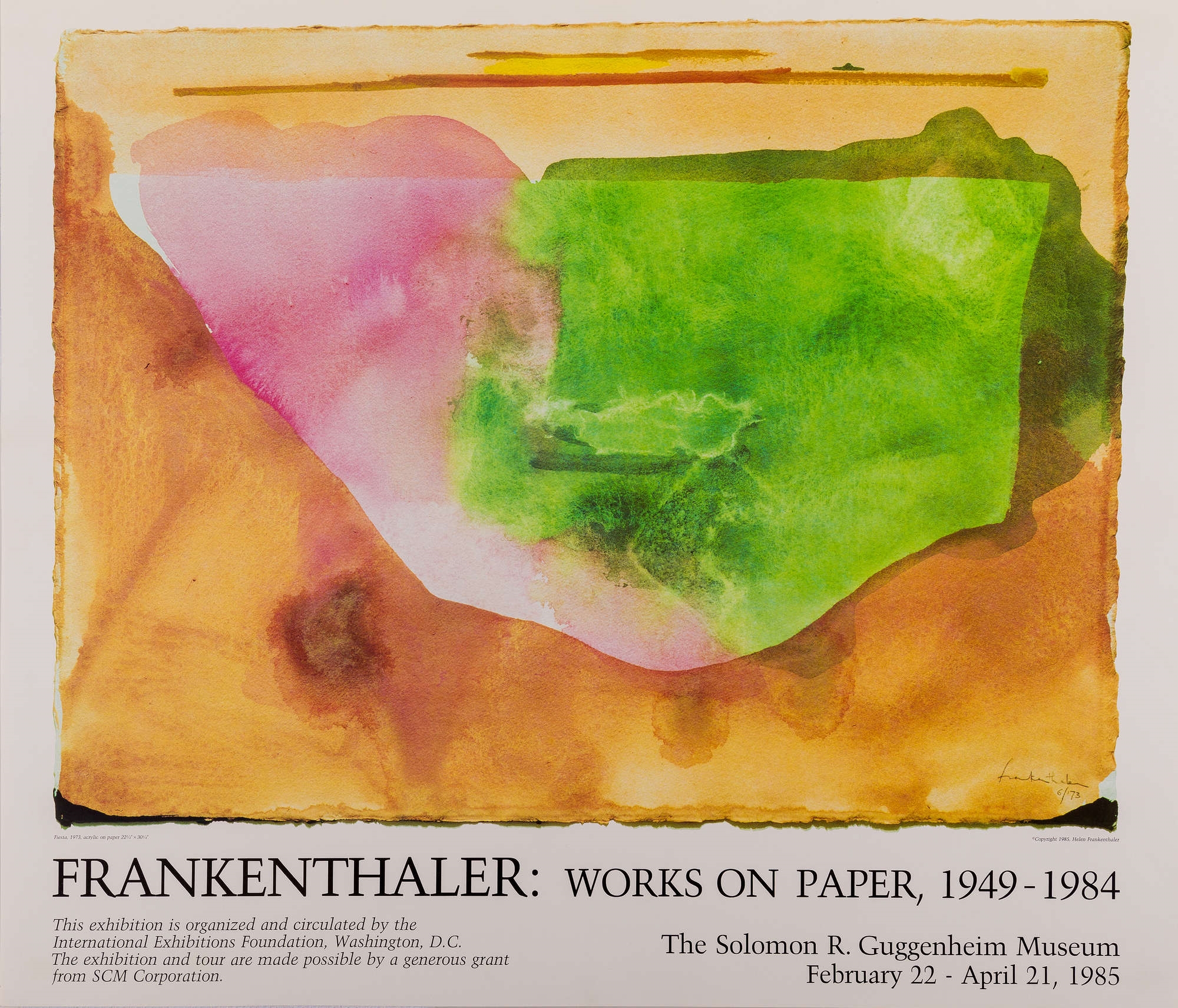 Helen Frankenthaler Helen Frankenthaler exhibition posters (1985