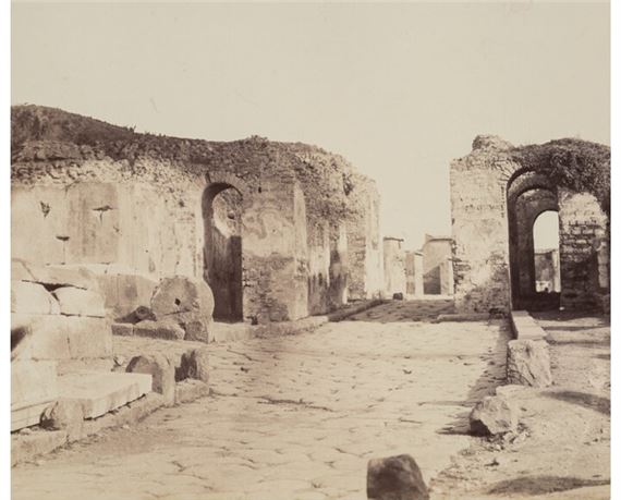 Naples, Pompeii, Porte d'Herculanum by Gabriel De Rumine, 1858