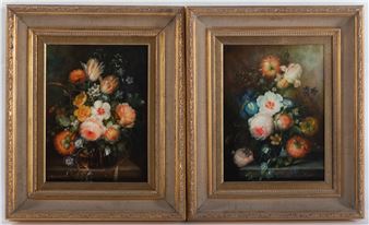 Pair of Still Lifes - R.a. Lisbon
